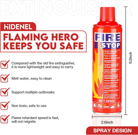 Image of Fire Extinguisher for Home - 5-in-1 Multipurpose Extinguishing Aerosol Spray