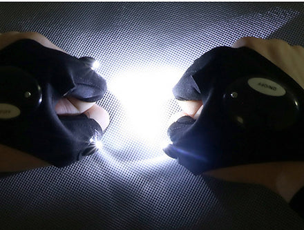 Fingerless Gloves Flashlight