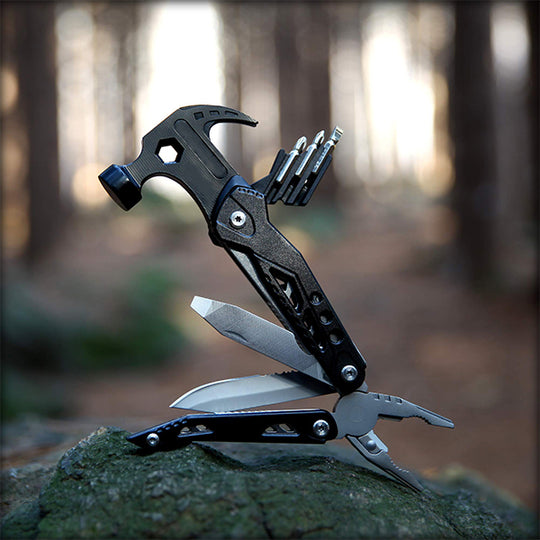 Multifunctional Pliers With Folding Nail Hammer