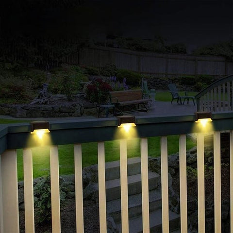 Image of LED Solar Lamp Path Staircase Outdoor Waterproof Wall Lightš„BUY MORE SAVE MORE