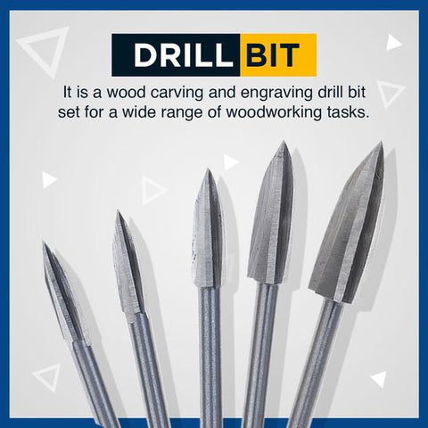 Image of Wood Carving & Engraving Drill Bit Set