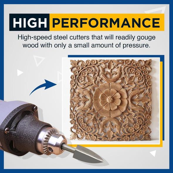 Wood Carving & Engraving Drill Bit Set