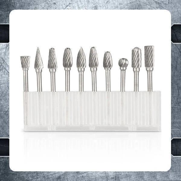 Tungsten Carbide Rotary Grinder Burr Bits (10 PCS)