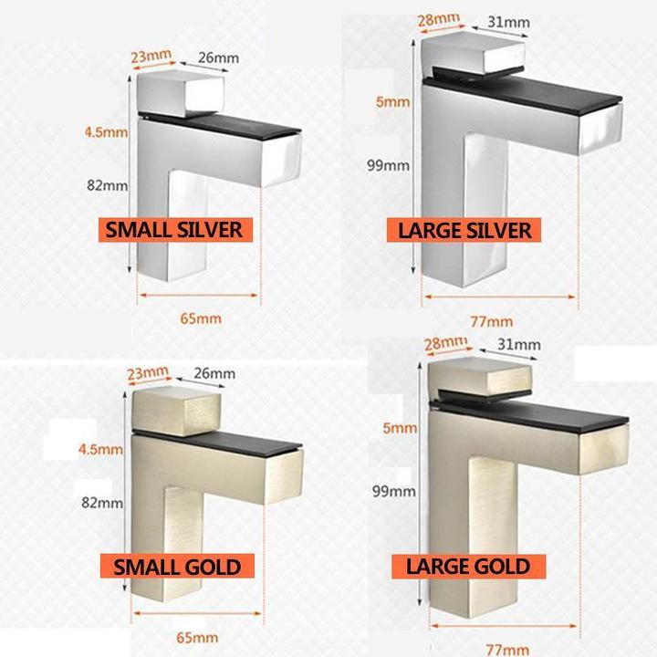 Metal Adjustable Shelf Clamp(2PCS)