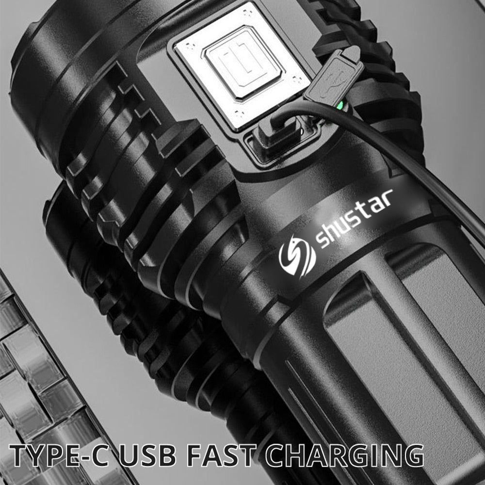 Super Flashlight 8LED Led Torch Light Rechargeable Adventure 3 In 1