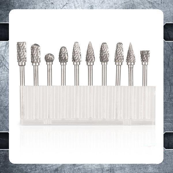 Tungsten Carbide Rotary Grinder Burr Bits (10 PCS)