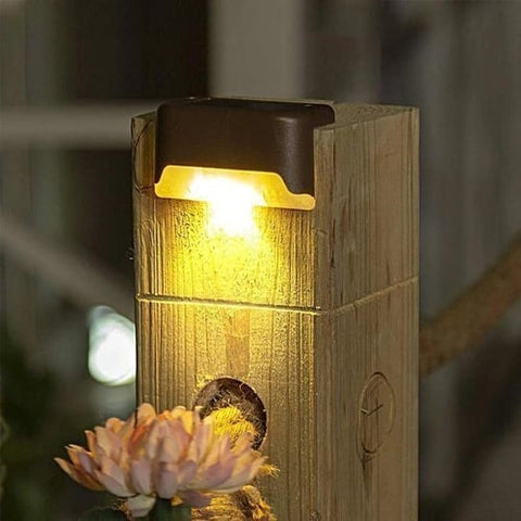 Image of LED Solar Lamp Path Staircase Outdoor Waterproof Wall Lightš„BUY MORE SAVE MORE