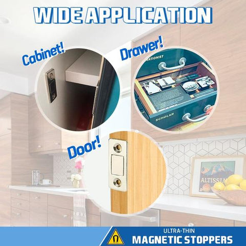 Image of Ultra-thin Invisible Magnetic Door Stoppers (13 reviews)