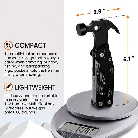 Multifunctional Pliers With Folding Nail Hammer