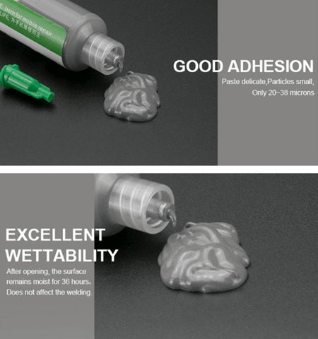 Image of Syringe Tin Solder Paste Leaded Sn63pb37 Melting Point 183 ℃