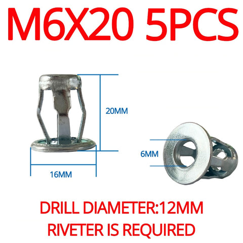 Image of 【KP022】M4 M5 M6 Expansion Clamp Petal Rivets