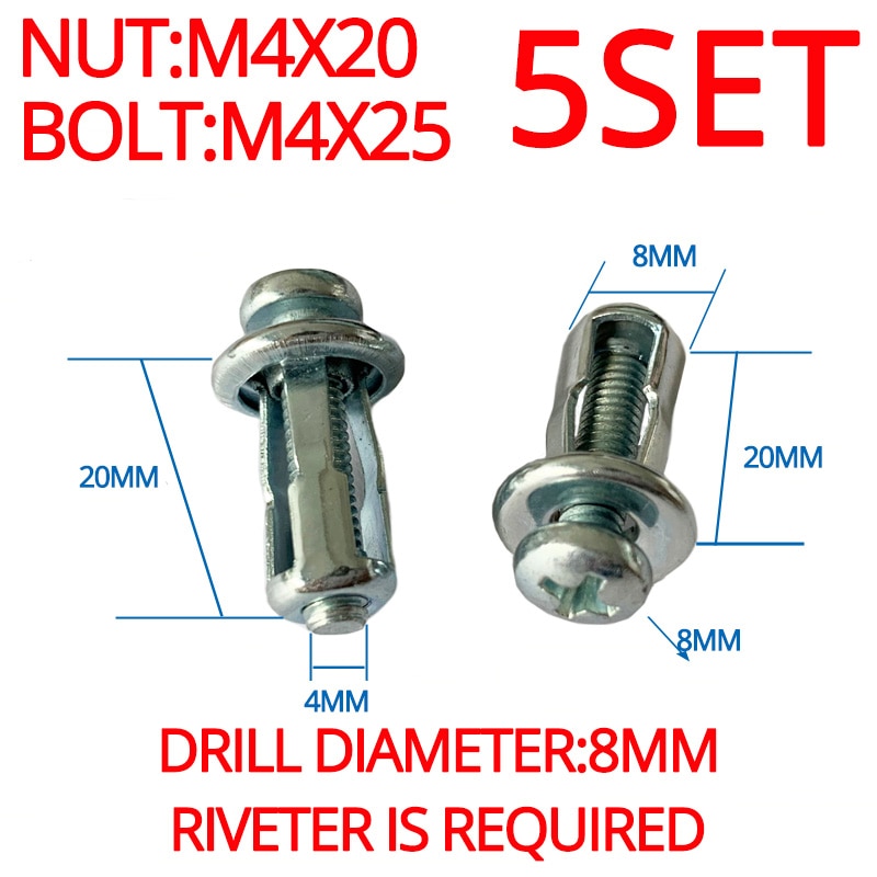 【KP022】M4 M5 M6 Expansion Clamp Petal Rivets