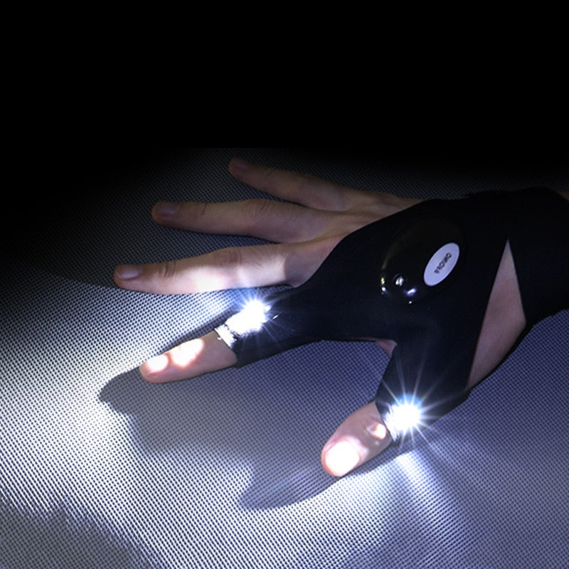 Fingerless Gloves Flashlight