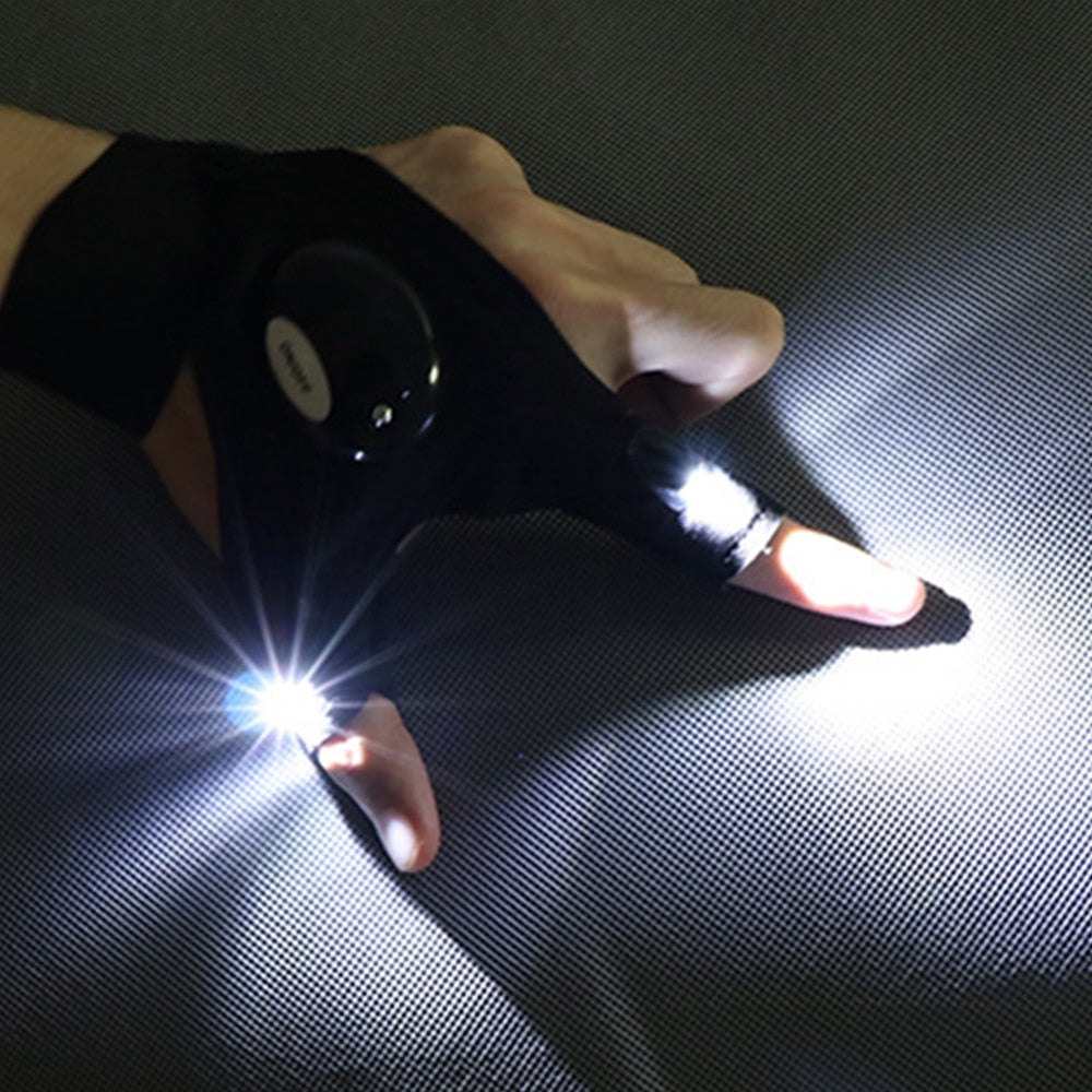 Fingerless Gloves Flashlight