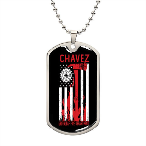 Image of PERSONALIZED FIREFIGHTER DOGTAG GIFT