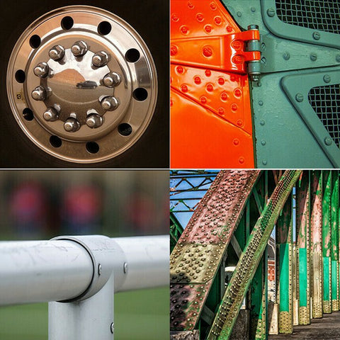 Image of Professional Rivet Gun Adapter Kit With 4Pcs Different Matching Nozzle Bolts