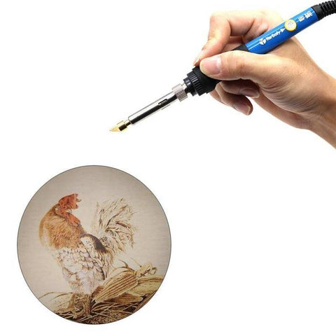 Image of Wood Burning Kit Carving Pyrography Pen Kit