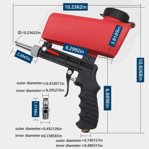 Image of Portable Pneumatic Sandblasting Gun