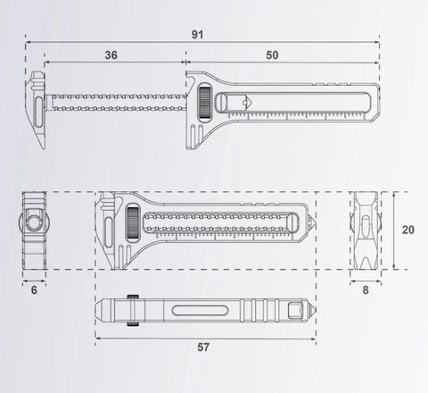 Image of [ST192] Mini Alloy Multi-Tool for Everyday Prep