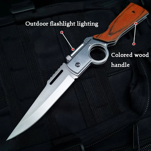 [ST086] Multifunctional Outdoor Adventure Self-defense AK47 Folding Knife