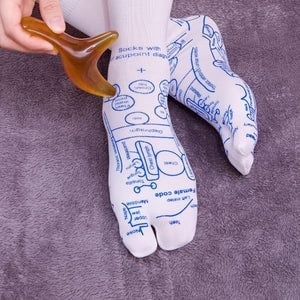 Image of [ST179] Serenity Steps Reflexology Socks with Massage Tool