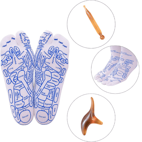 Image of [ST179] Serenity Steps Reflexology Socks with Massage Tool