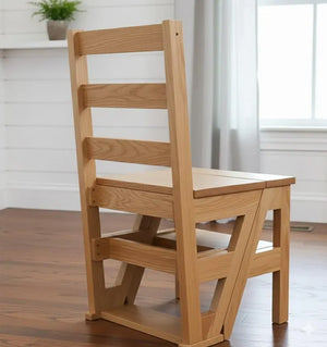2-in-1 Folding Ladder Chair – DIY Woodworking Plan (Step-By-Step PDF)