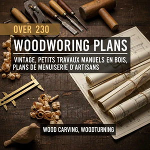 230+ Woodworking Plans Bundle | Furniture, Small Wood Projects & Crafts | DIY Woodworking Plans PDF | Instant Download