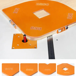 [ST177] Woodworking Router Corner Radius Templates Jig