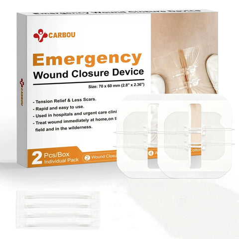 Image of [ST202] 2PCS Advanced Wound Closure Kit: Zip Stitch Laceration & Dressing Set