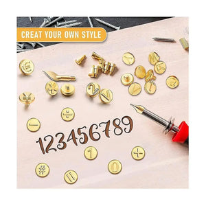 [ST156]  26 Letters Copper Mold —DIY Wood Burning/Carving Set