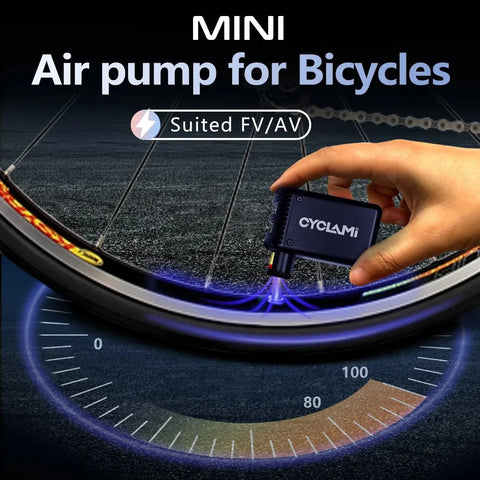 Image of [ST198] Mini Electric Air Pump Portable Bicycle Cordless