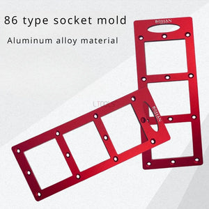 [ST183] Electrician 86 Type Wire Box Template Aluminum Alloy