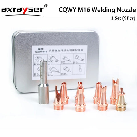 Image of [ST208] M16 Laser Welding Head Nozzle Set Copper for Welding Fixed Scale Tube Torch