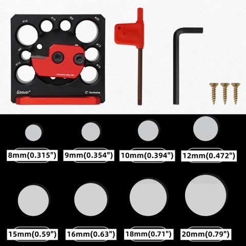 Image of [ST128] Adjustable Dowel Maker Jig 8mm-20mm with Carbide Blades Woodworking