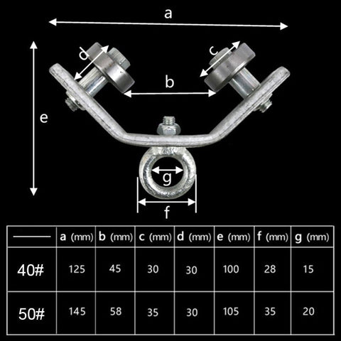 Image of [ST118] CK010-angle iron cable pulley for high-quality crane