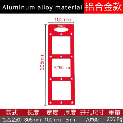 Image of [ST183] Electrician 86 Type Wire Box Template Aluminum Alloy