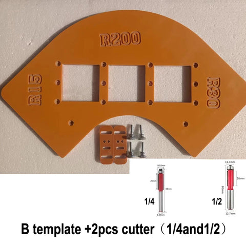 Image of [ST177] Woodworking Router Corner Radius Templates Jig