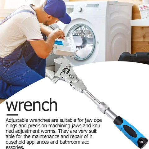 Image of [ST061]  5-in-1 Adjustable180 Degrees Bent Ratchet Torque Universal Wrench
