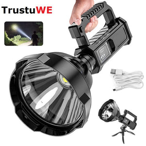 Rechargeable Handheld Spotlight Flashlight 90000 High Lumens