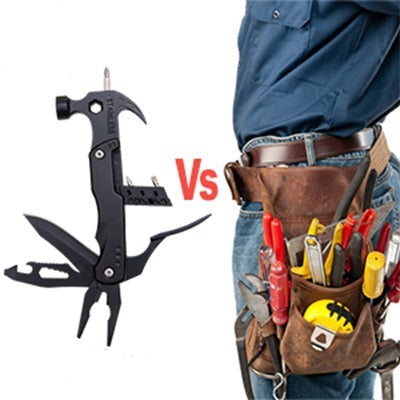 Multifunctional Pliers With Folding Nail Hammer