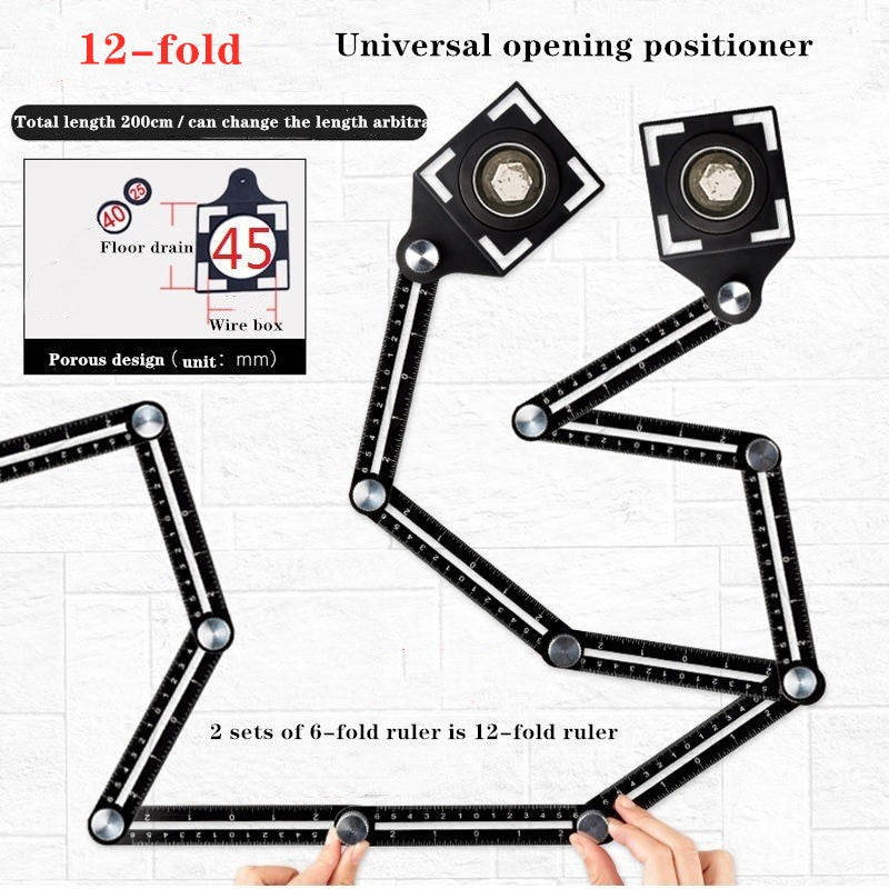 Aluminum Alloy Six-Fold Universal opening locator