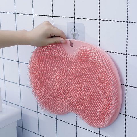 Image of Foot wash brush rub back foot massage pad shower [MD124]