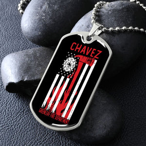 PERSONALIZED FIREFIGHTER DOGTAG GIFT