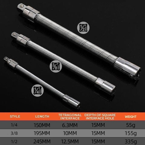 Image of Electric Wrench Sleeve Universal Extension Rod