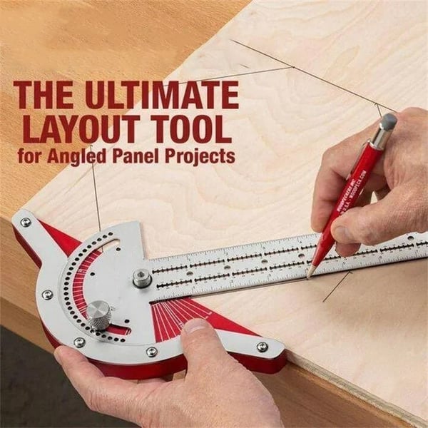 [GD416]  🔧Ultra-precision ruler square T-shaped woodworking scriber measuring tool
